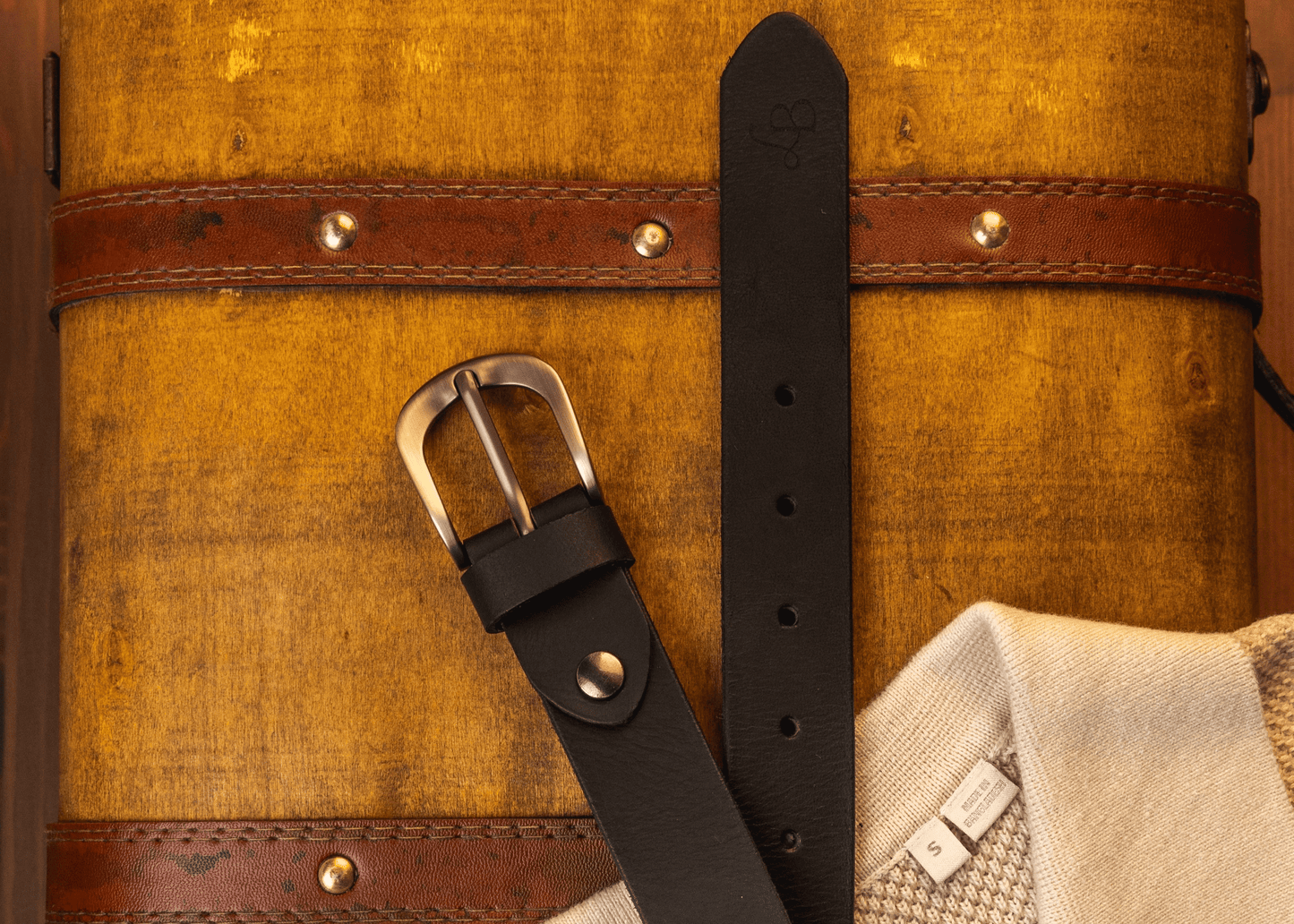 ceinture noir cuir pour homme