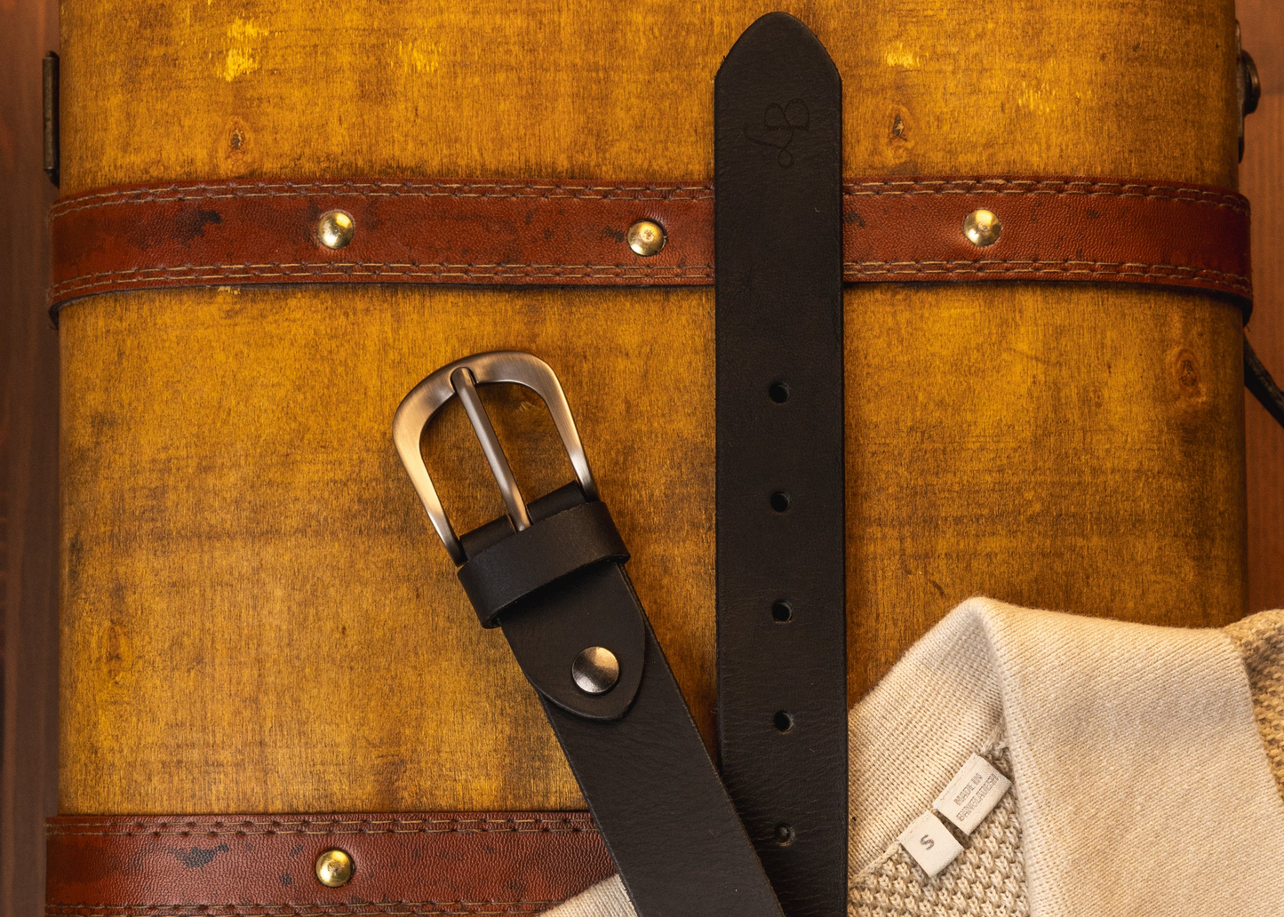 ceinture noir cuir pour homme