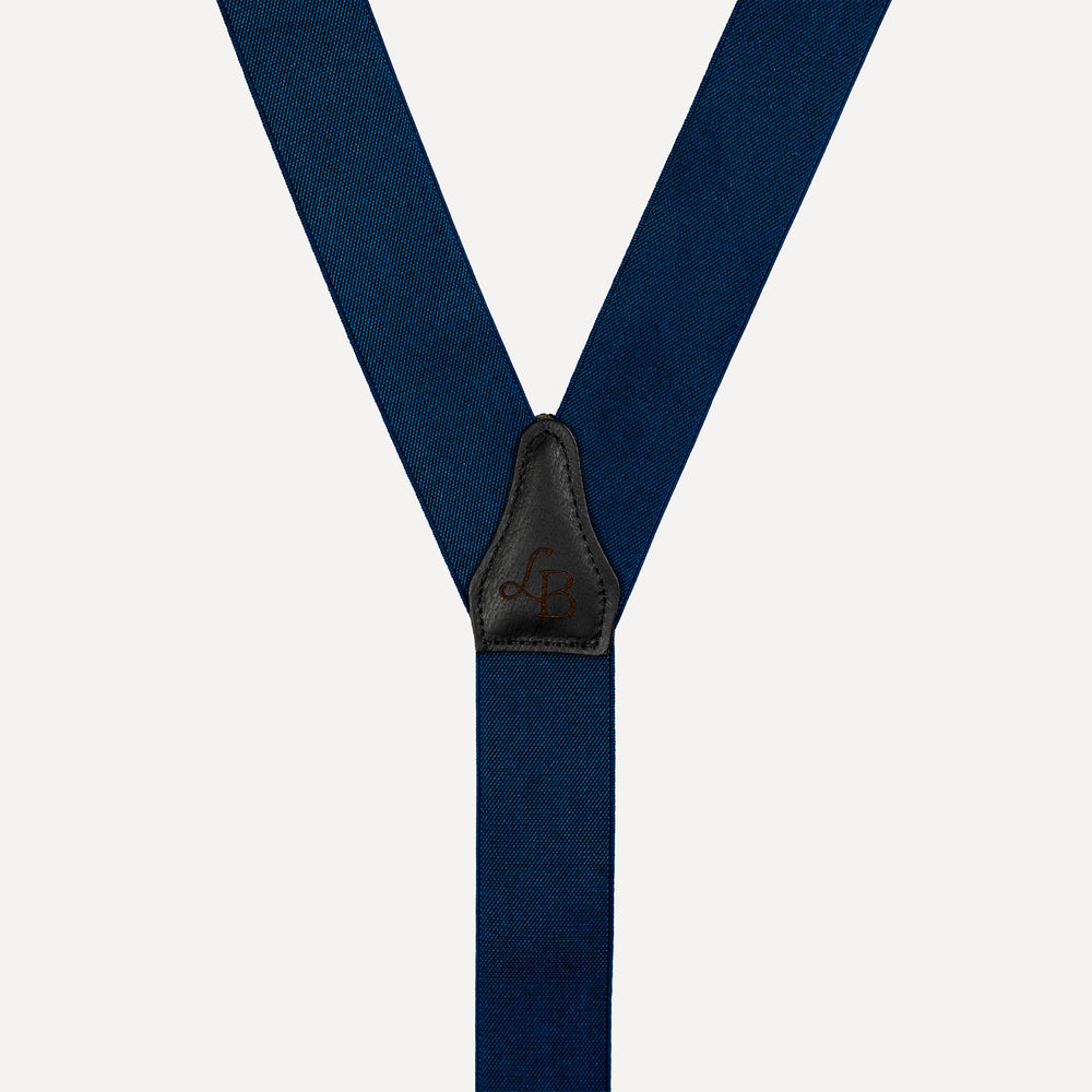 
                  
                    Bretelle Unie Bleu Marine Charles cuir
                  
                