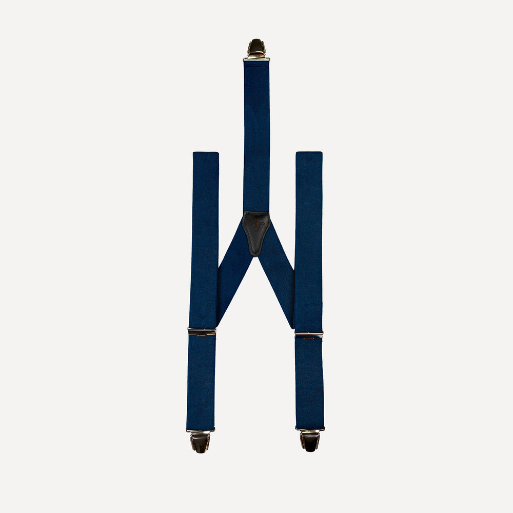 Bretelle Unie Bleu Marine Charles face