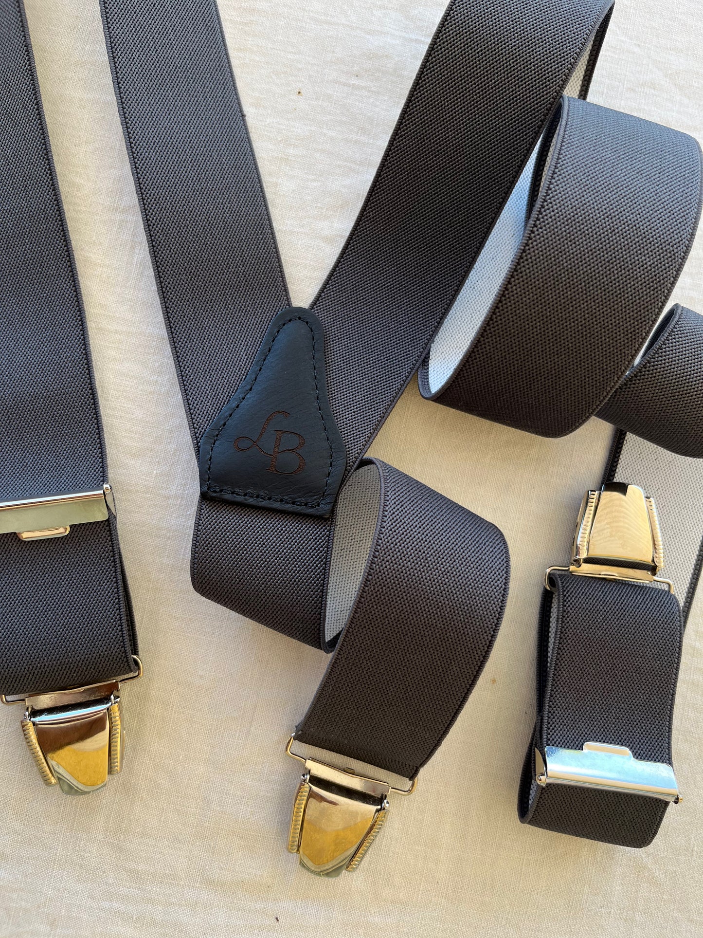 Bretelle Unie Gris Sombre Victor ensemble