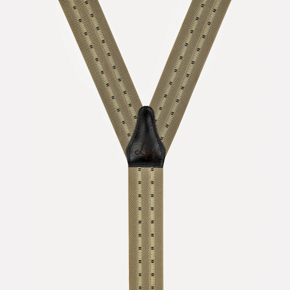 
                  
                    Bretelle beige bande Alexandre cuir
                  
                
