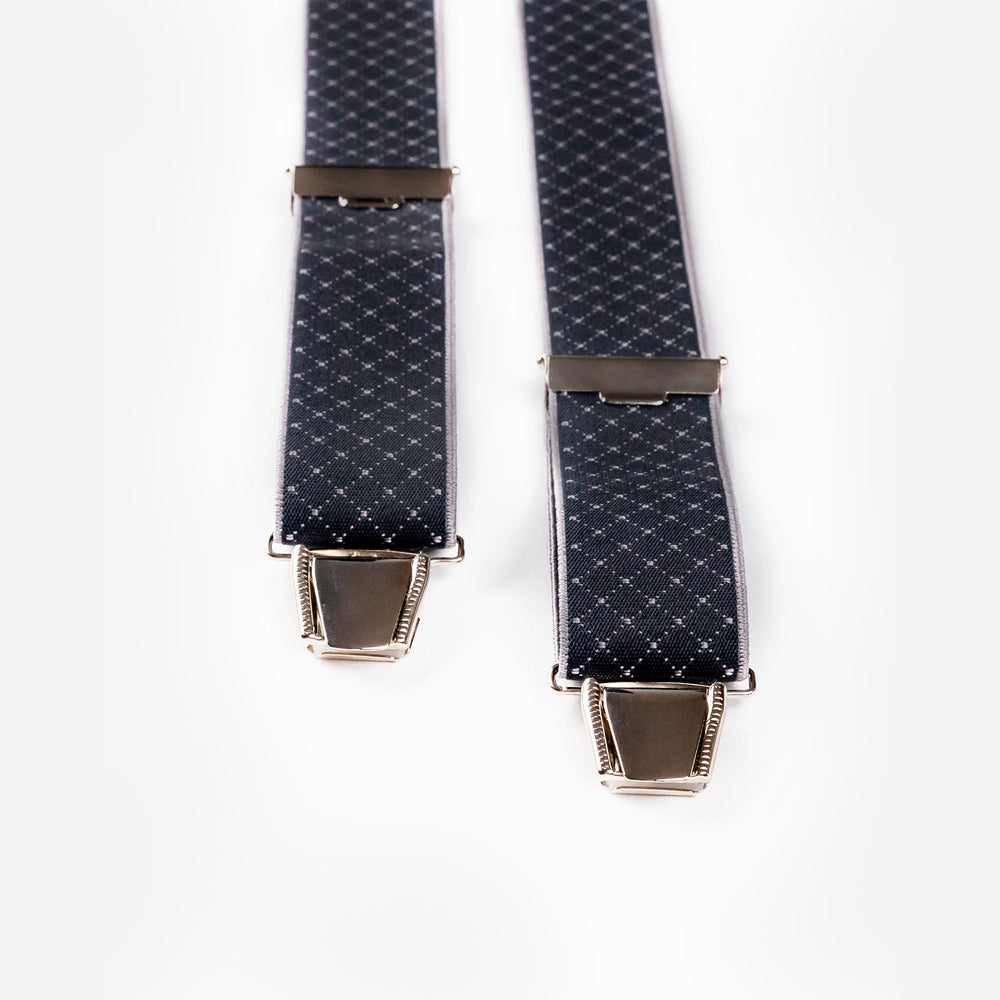 
                  
                    Bretelle bleu anthracite quadrille Justin pince
                  
                