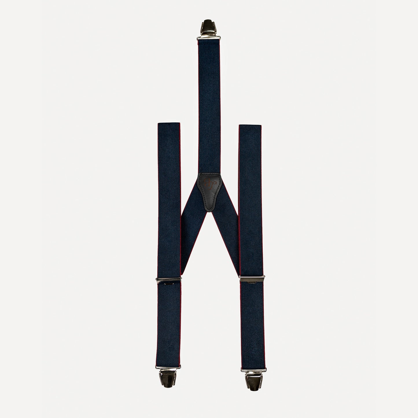 Bretelle bleu marine lisere rouge Adrien face