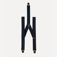 Bretelle bleu marine lisere rouge Adrien face