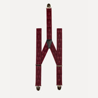 Bretelle fantaisie bordeaux Palmier Matteo face