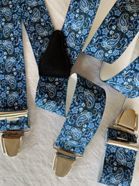 Bretelles fantaisie reve bleu obscure Valere ensemble