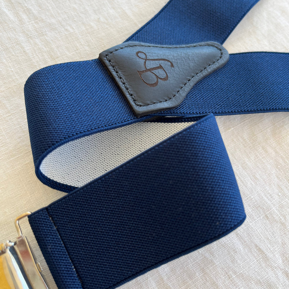 
                  
                    Bretelles homme Unie Bleu Marine Charles bande
                  
                