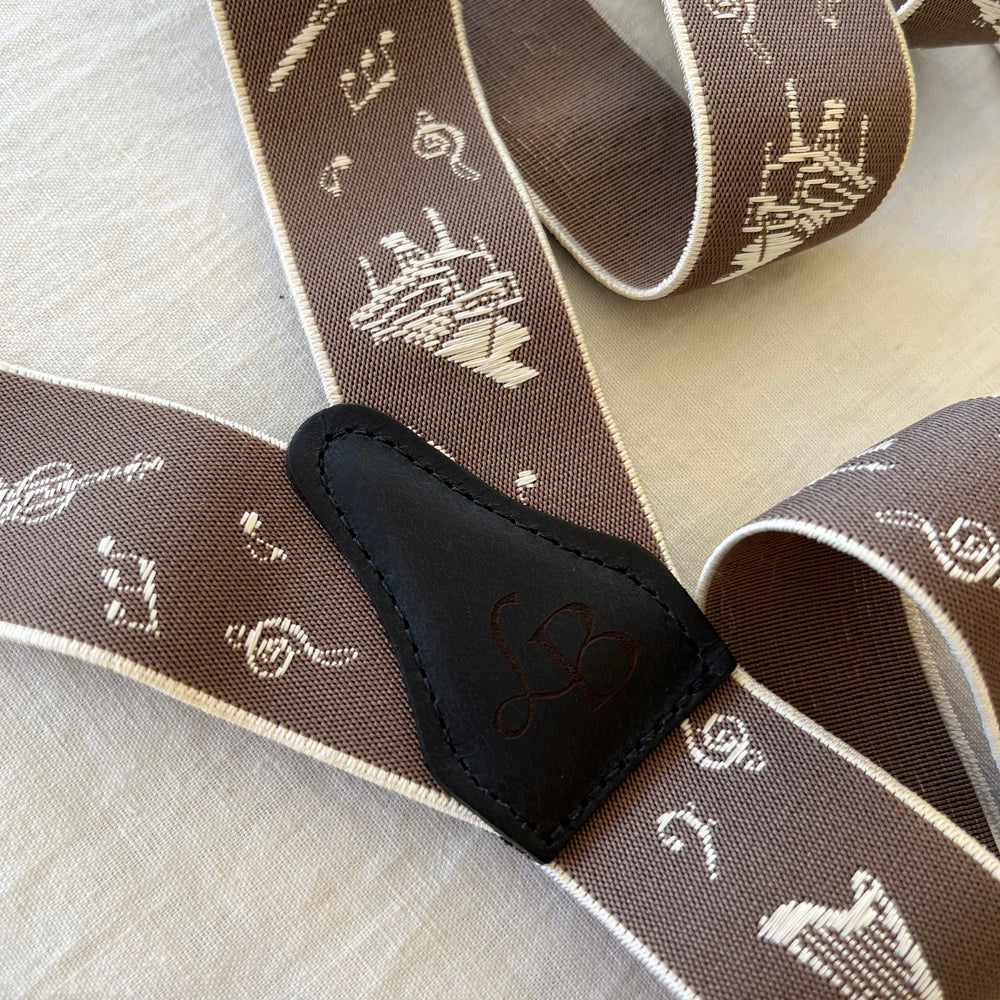 
                  
                    Bretelles homme beige musicale Arnaud dos cuir
                  
                