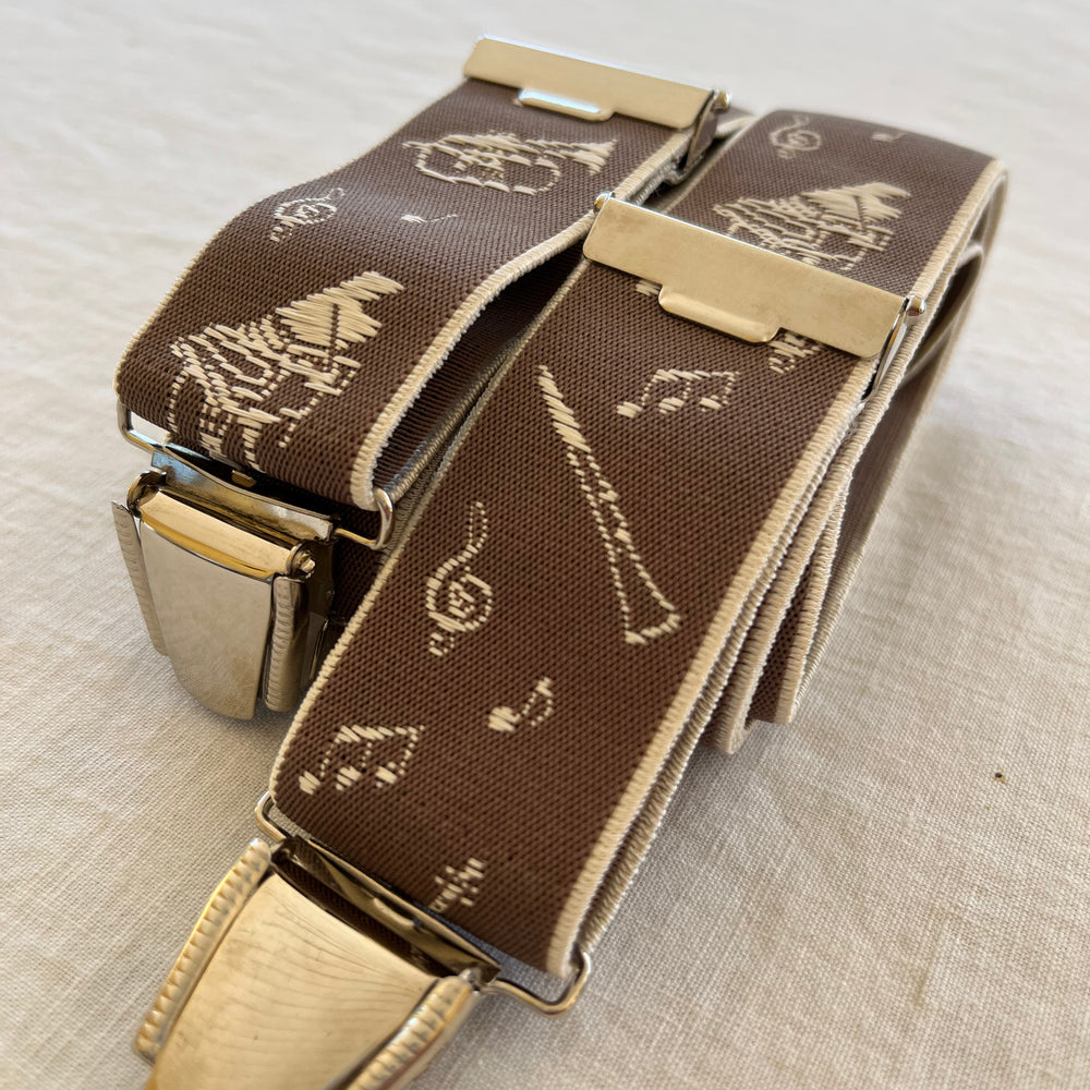 
                  
                    Bretelles homme beige musicale Arnaud plié
                  
                