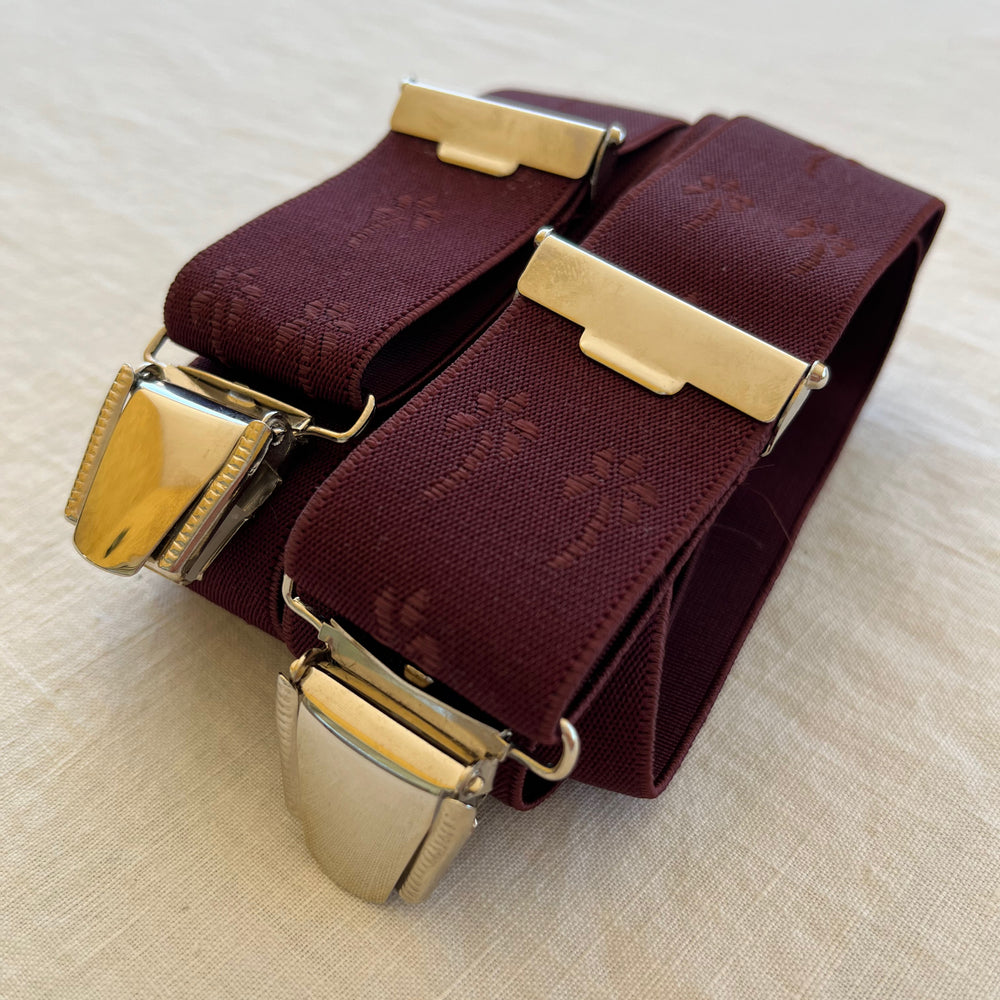 
                  
                    Bretelles homme bordeaux Palmier Matteo plie
                  
                