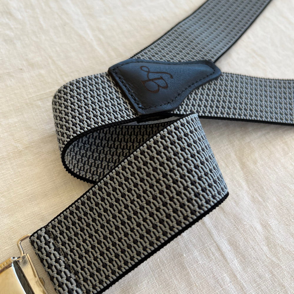 
                  
                    Bretelles homme quadrille bleu clair fonce Benjamin bande
                  
                