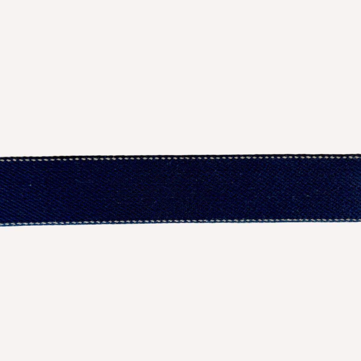 Ceinture bleu marine en tissu et cuir de Marcel bande