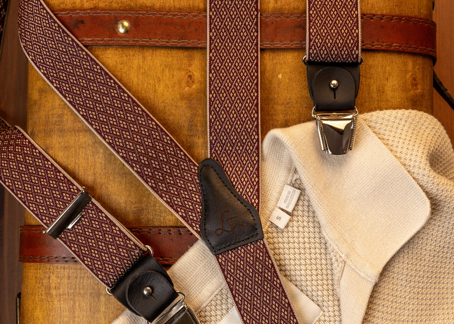 collection bretelle homme forme geometrique
