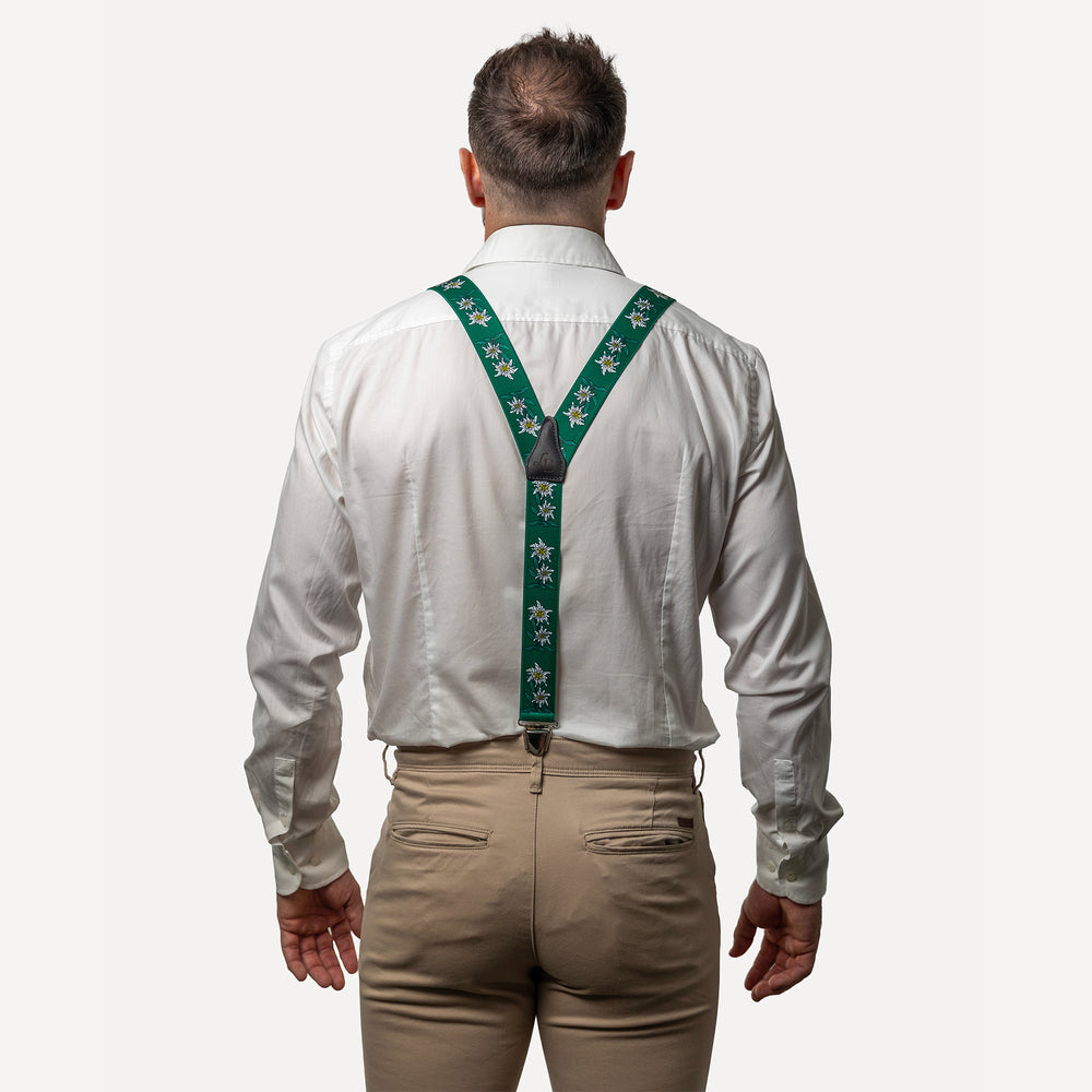 
                  
                    homme dos chemise blanc Bretelle fantaisie vert fleur Sebastien
                  
                