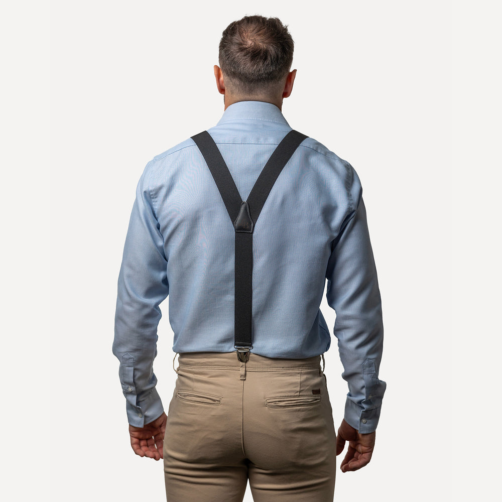 
                  
                    homme dos chemise bleue Bretelle Unie Noir
                  
                
